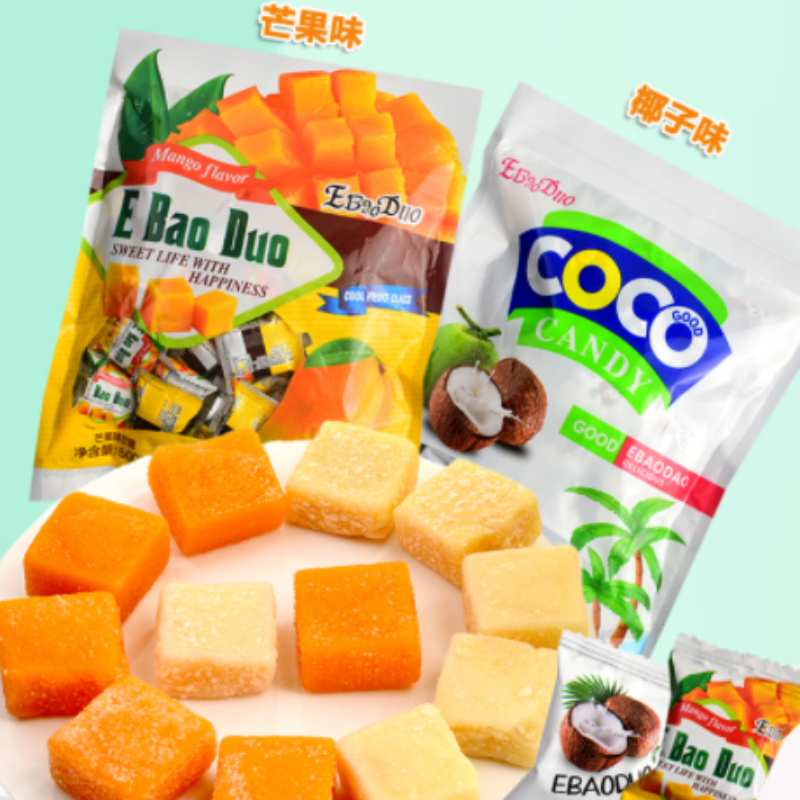 俄宝多泰国风味糖果零食芒果糕coco椰蓉软糖椰子糕