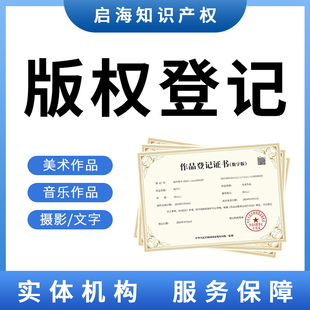 版权登记音乐美术作品版权登记logo设计商标注册软著外观专利申请