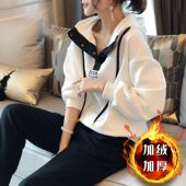 秋冬卫衣套装 少女初中学生女连帽卫衣两件套 女高中生2025秋装 新款