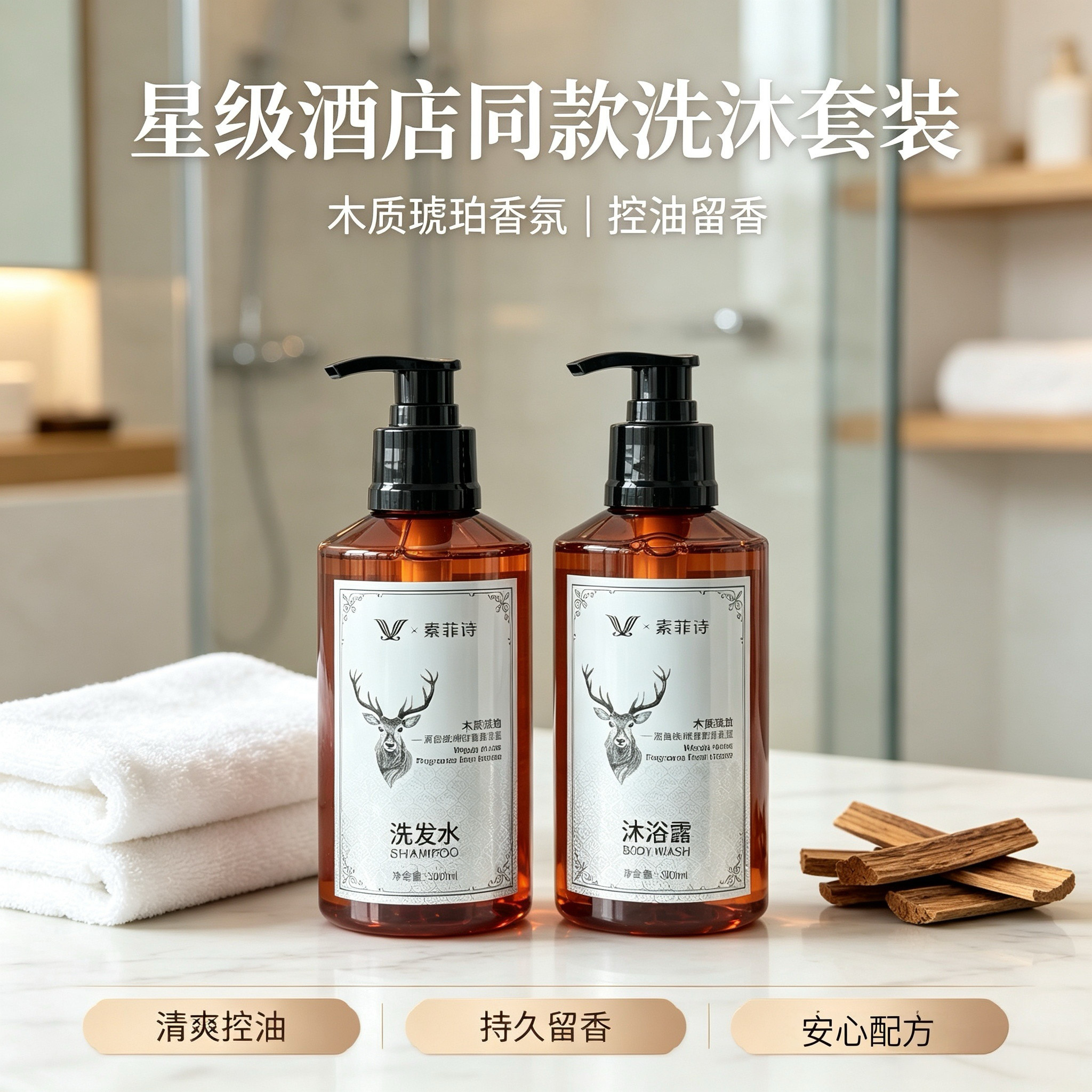 维也纳同款正品洗发水沐浴露