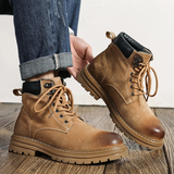 大黄靴马丁靴男户外登山鞋中帮踢不烂工装靴子B253-9002-P115，男鞋马丁靴，星座814A（原电商B253）