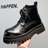 小众厚底大头德比鞋男ins潮英伦风中帮工装马丁靴B253-9044-P120，男鞋马丁靴，星座814A（原电商B253）