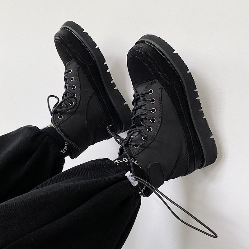 2024秋冬日系机能风厚底马丁靴男女高帮切尔西靴@B253-5510-P108，男鞋马丁靴，星座814A（原电商B253）