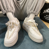 韩版chic潮流厚底板鞋男ins复古拼色休闲运动鞋B253-Y525-P80，男鞋休闲鞋，星座814A（原电商B253）