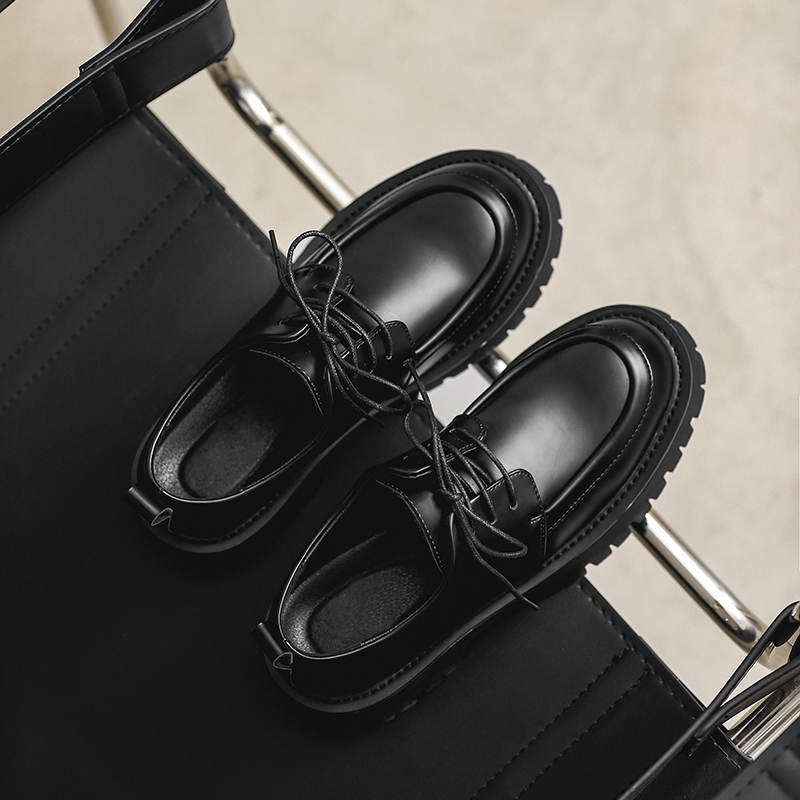 小众韩版高级感vibe厚底德比鞋男英伦大头皮鞋B253-5536-P98，男鞋皮鞋，电商B253