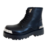 高级感情侣马丁靴男小众通勤铁头侧拉链机车皮靴-B253-9029-P110，男鞋马丁靴，星座814A（原电商B253）