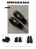 小众设计感后跟刺绣大头鞋男复古休闲皮鞋德比鞋B253-5017-P125，男鞋皮鞋，星座814A（原电商B253）