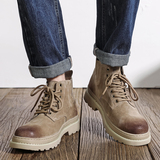 马丁靴男美式复古机车靴英伦工装沙漠靴B253-9600-P120，男鞋马丁靴，星座814A（原电商B253）