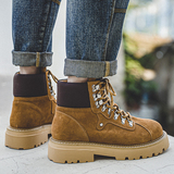 山系户外复古马丁靴男大黄靴情侣踢不烂沙漠靴B253-9073-P135，男鞋马丁靴，星座814A（原电商B253）