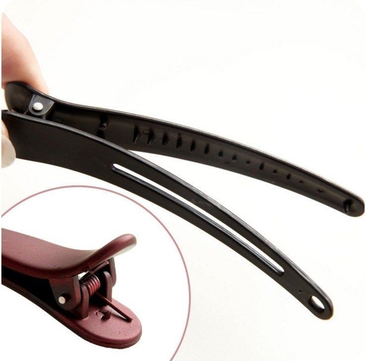 发廊鸭嘴夹女长嘴清新工具夹子发卡卷发大号塑料定型用的长发百搭