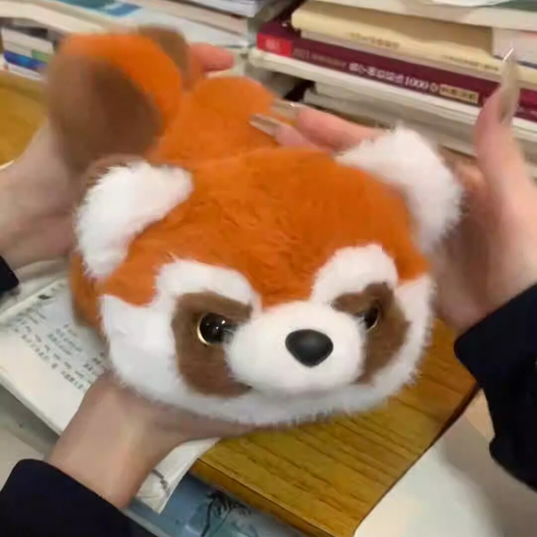 翻转玩偶抖音同款熊猫变身毛绒玩具大熊猫小熊猫公仔520生日礼物