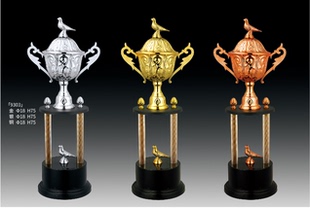 鸽子奖杯定制篮球奖牌制作金银铜足球创意金属高档运动会团队比赛