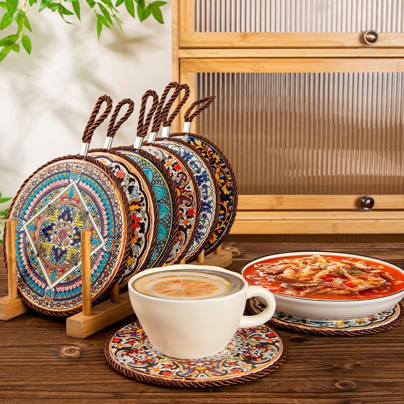 大号隔热垫餐垫锅垫杯碗垫子感菜盘砂锅防烫餐桌垫家用耐高温