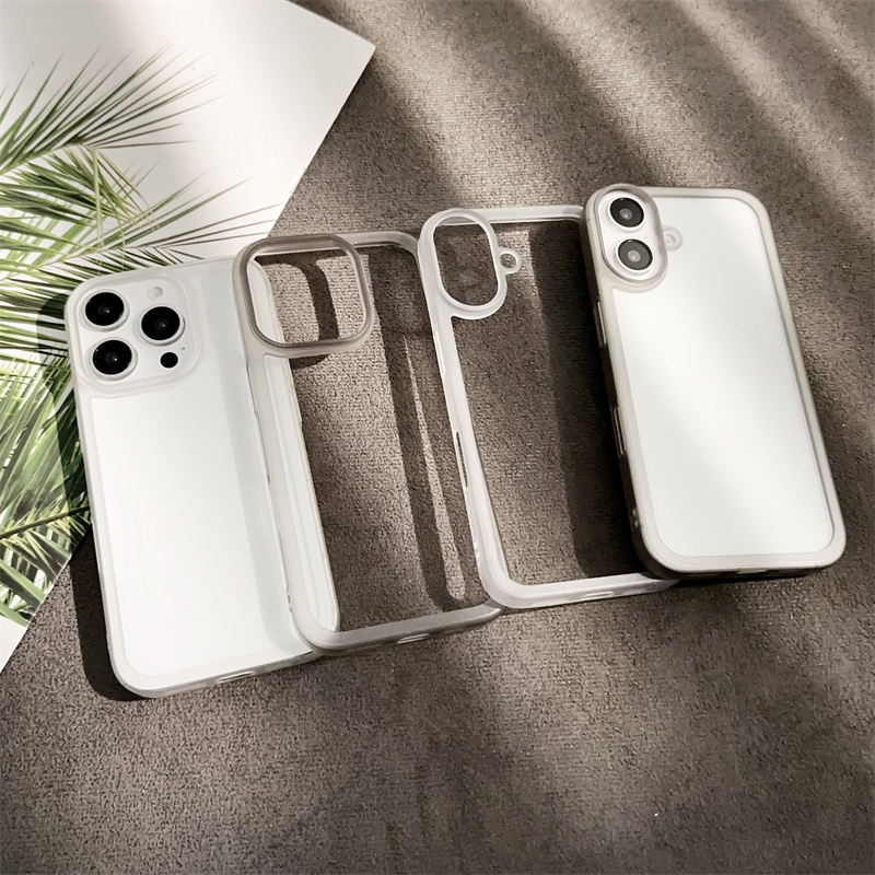 黑色白色磨砂硅胶边框