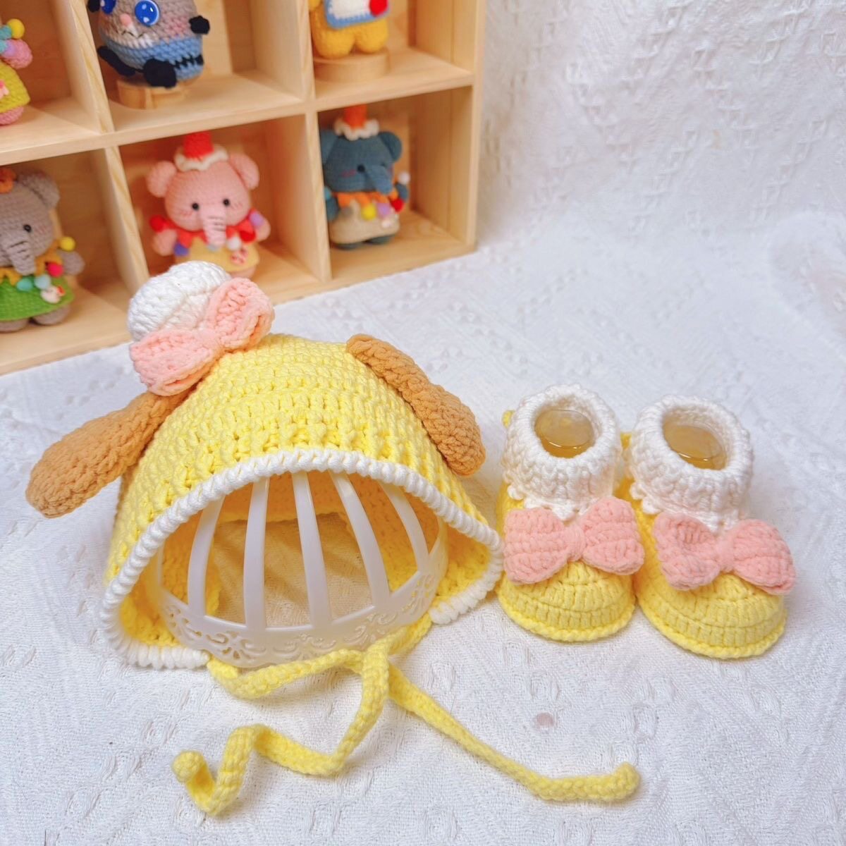 手工编织宝宝鞋帽DIY材料包