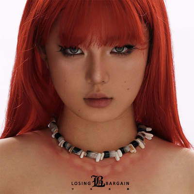 【Losing Bargain】原创天然石贝壳叠戴百搭度假海岛风项链男女