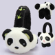 大熊猫耳罩儿童护耳套捂子卡通男女童冬天防寒冻毛绒保暖全包学生