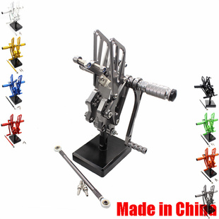 适用KAWASAKI ZX-10R 04-05年改装赛道升高脚踏支架总成后移脚踏