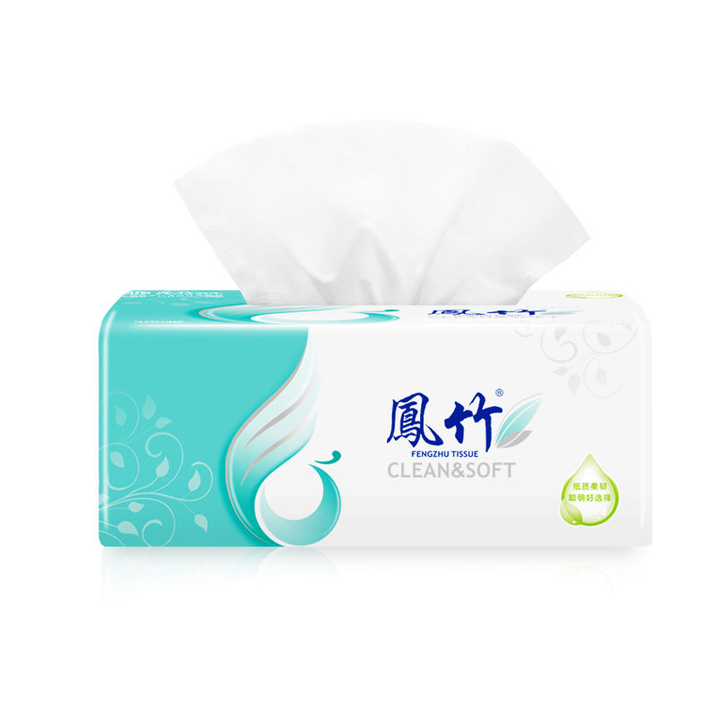 凤竹原木纸巾抽纸整箱27包餐巾纸抽家庭装卫生纸家用面巾纸