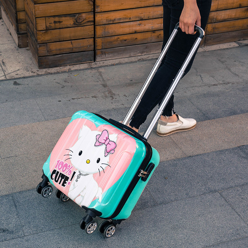 卡通儿童拉杆箱16寸男旅行箱18寸学生小号行李箱女登机手提箱轻便
