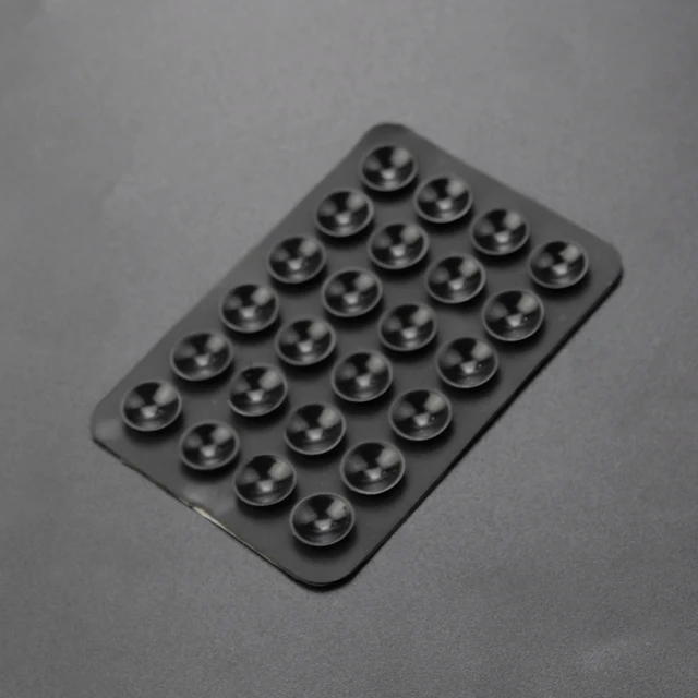 thumbnail for Square mobile phone silicone suction cup self-adhesive with adhesive backing anti-slip mat portable removable phablet holder car holder