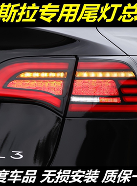 适用于特斯拉尾灯总成model3尾灯总成MODEL-Y扫描流光尾灯改装