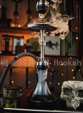 Mattpear 单管大号不锈钢 shisha hookah
