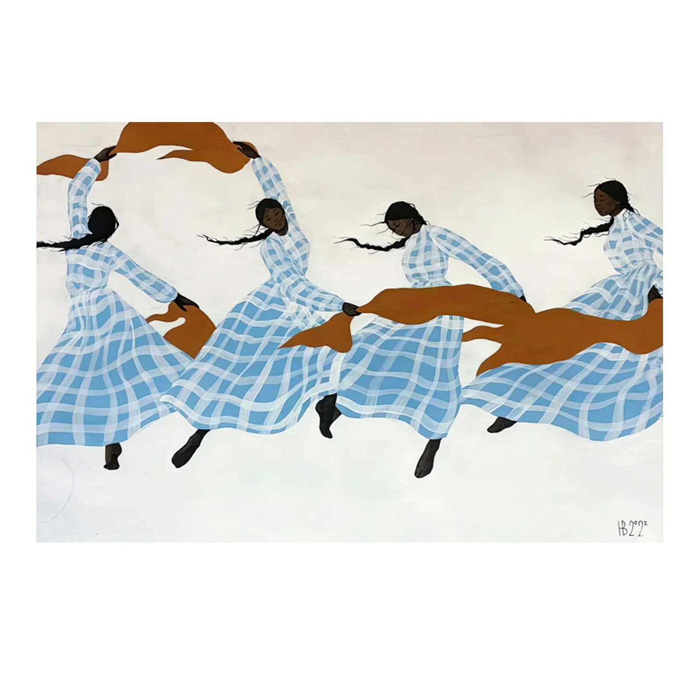 中古风高级感客厅装饰画随风起舞高清艺术海报轻奢未装裱挂画画芯,家居饰品,现代装饰画,淘宝优惠券,粉丝福利购,淘宝优惠卷