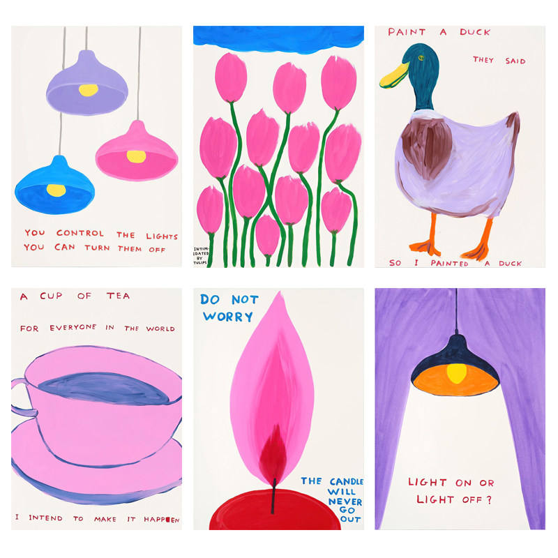 北欧波普风高清艺术微喷海报火烈鸟粉色紫色治愈系挂画可替换画芯,家居饰品,现代装饰画,淘宝优惠券,粉丝福利购,淘宝优惠卷