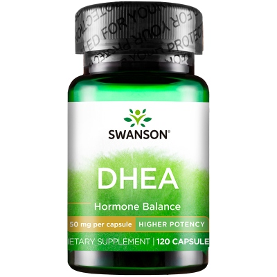 swanson斯旺森DHEA备孕脱氢表雄酮50mg*120粒/瓶美国正品卵巢