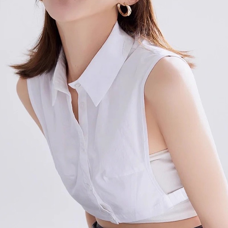 白色内搭假领子女百搭假领配毛衣