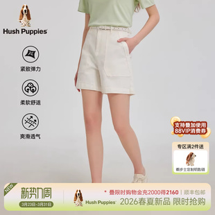 2026年夏棉感植氧五分裤 暇步士女装 休闲直筒牛仔短裤 弹力爽滑