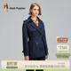 收腰显瘦垂坠经典 春季 暇步士女装 翻领风衣外套 挺括易打理
