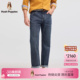 明星同款 美式 暇步士宽松直筒长裤 春季 休闲百搭通勤牛仔裤 男士