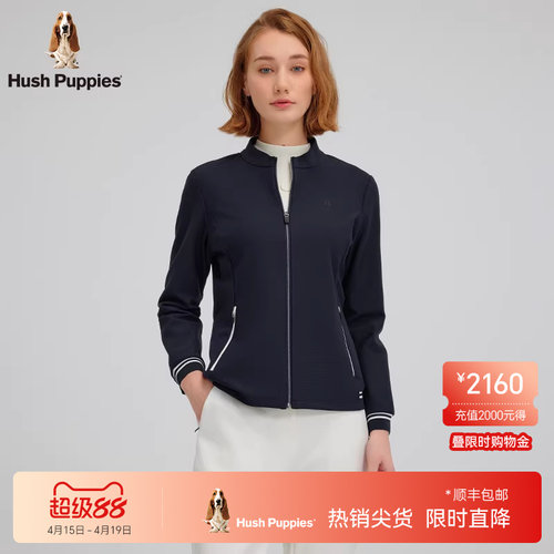 暇步士女装golf高弹运动针织外套