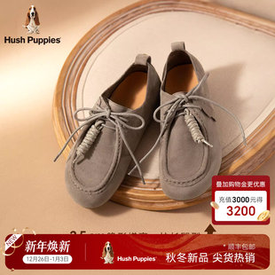 休闲乐福鞋 暇步士女鞋 系带平底舒适百搭增高勃肯鞋 25冬新款 袋鼠鞋