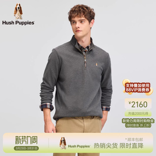 经典 半高领卫衣秋季 暇步士男装 立领休闲上衣 轻盈温暖