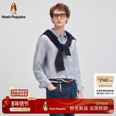 纯棉透气基础百搭长袖 衬衫 2025秋季 新款 挺括耐磨 暇步士男装