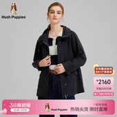 雾面高级感连帽风衣春季 暇步士女装 收腰休闲外套女 挺括易打理