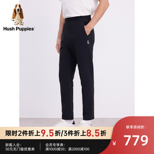 Hush Puppies暇步士男装2023秋冬运动休闲加绒修身显瘦百搭卫裤男