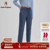 显瘦休闲长裤 子 女士秋冬季 厚款 弹力保暖 暇步士拉绒锥形牛仔裤