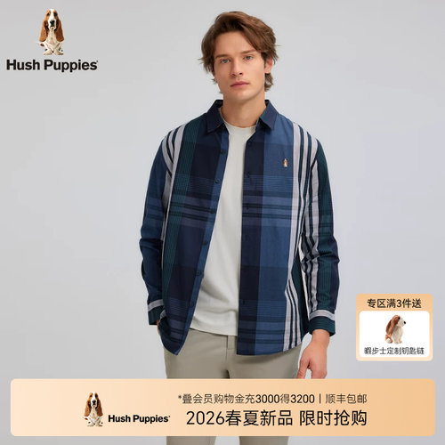 暇步士经典复古全棉舒适长袖衬衫