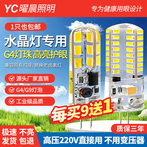 g4led灯珠低压12v二针插脚灯泡