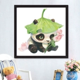 Lotus Leaf Panda Cross Stitch 2020 Новая линейная вышивка гостиная слегка спальня милые мультфильмы вышитые мелкие детали ручной работы