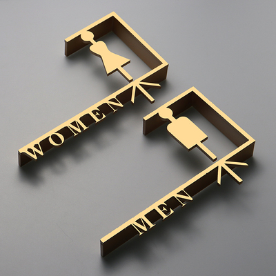 创意洗手间门牌立体wc个性提示