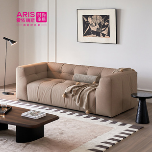 棉花糖布艺沙发客厅直排现代简约云朵沙发小户型134 爱依瑞斯意式