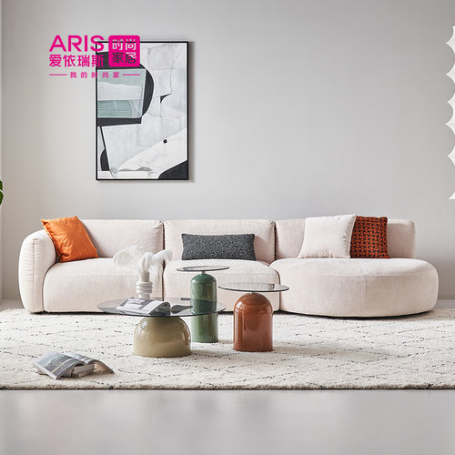 爱依瑞斯布艺沙发奶油风