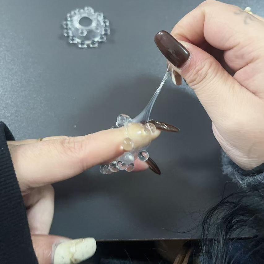 DIY爆款18珠双层珠软珠解压球外挂硅胶球发泄创意减压球龙珠入珠