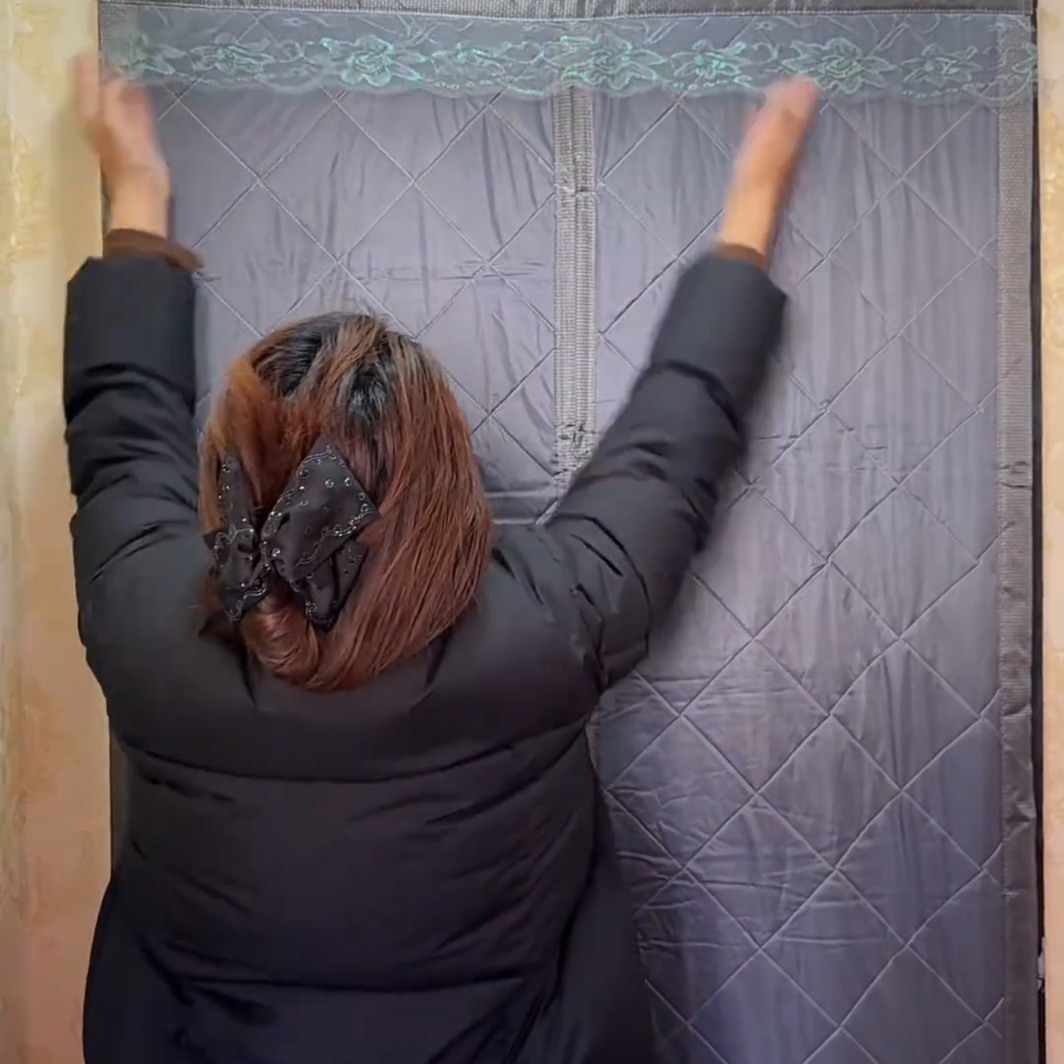 爆款磁铁门帘冬季保暖加厚门帘冬季保暖防风家用空调保温挡风帘