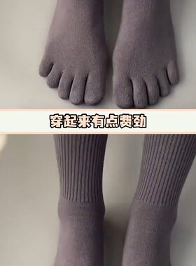 五指袜纯棉袜子男士短筒春夏网眼透气吸汗棉分趾消臭2025新款